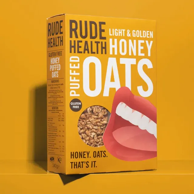 Rude Health Honey Puffed Oats murot gluteenittomat