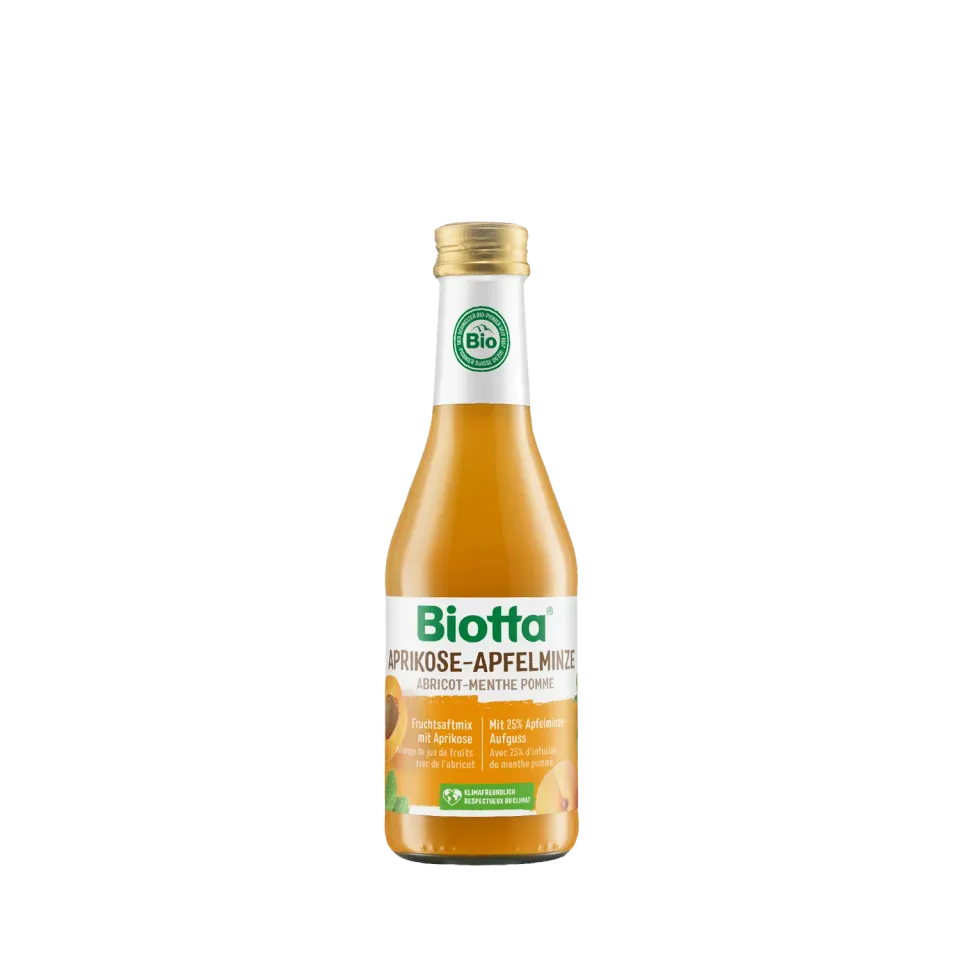 Biotta aprikoosi-omena-minttu mehu 12x250ml luomu