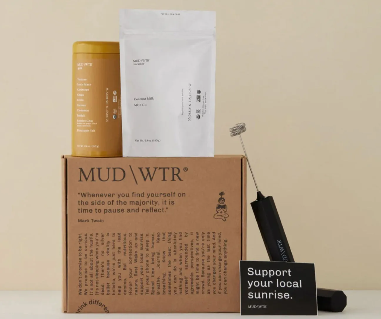 MUD\WTR Turmeric Latte Starter Kit kurkumajuoma 30 annosta, kofeiiniton