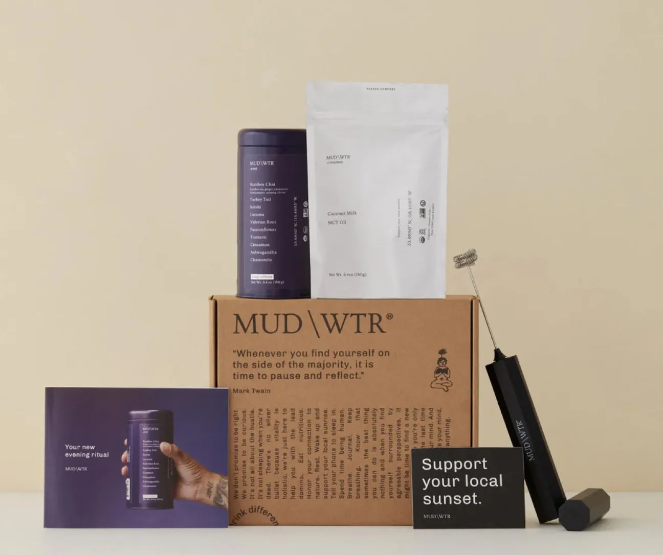 MUD\WTR Rest Latte Starter Kit iltajuoma 30 annosta kofeiiniton