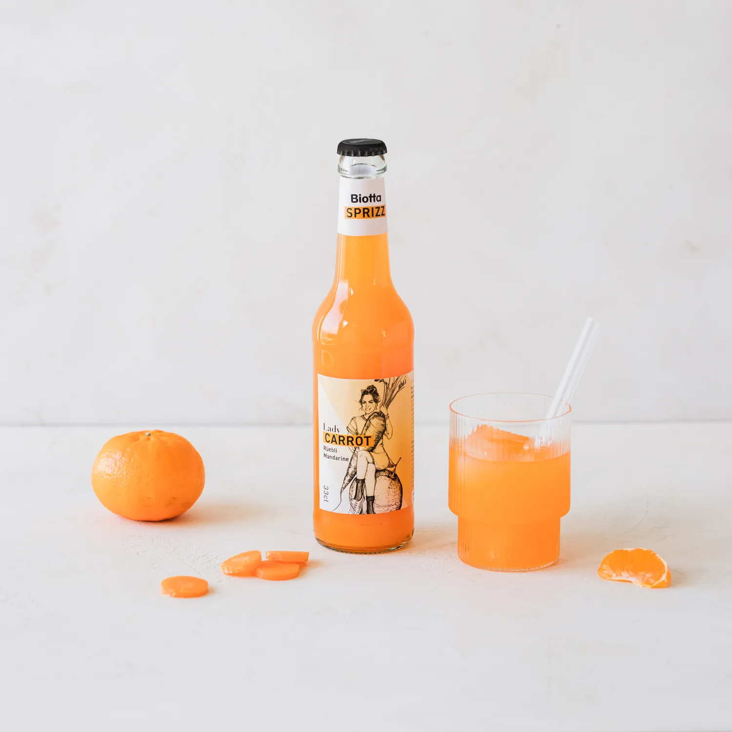 Biotta Sprizz porkkana-mandariini limonadi 24 x 330 ml