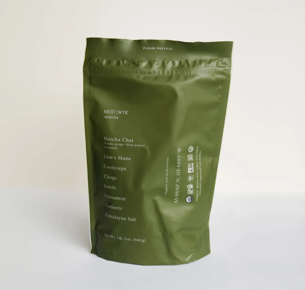 MUD\WTR matcha luomu mausteet sienet