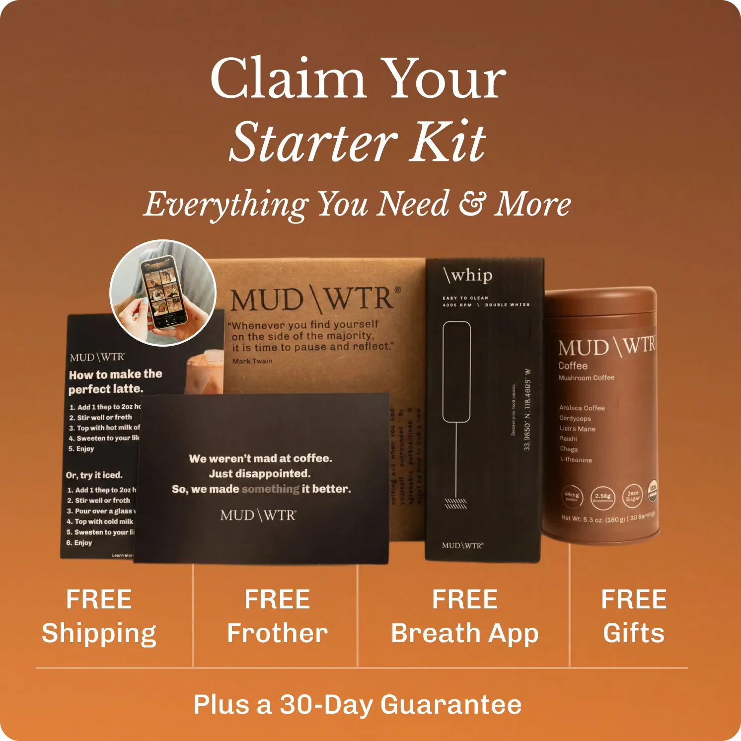 MUD\WTR Coffee Starter Kit kahvin aloituspakkaus