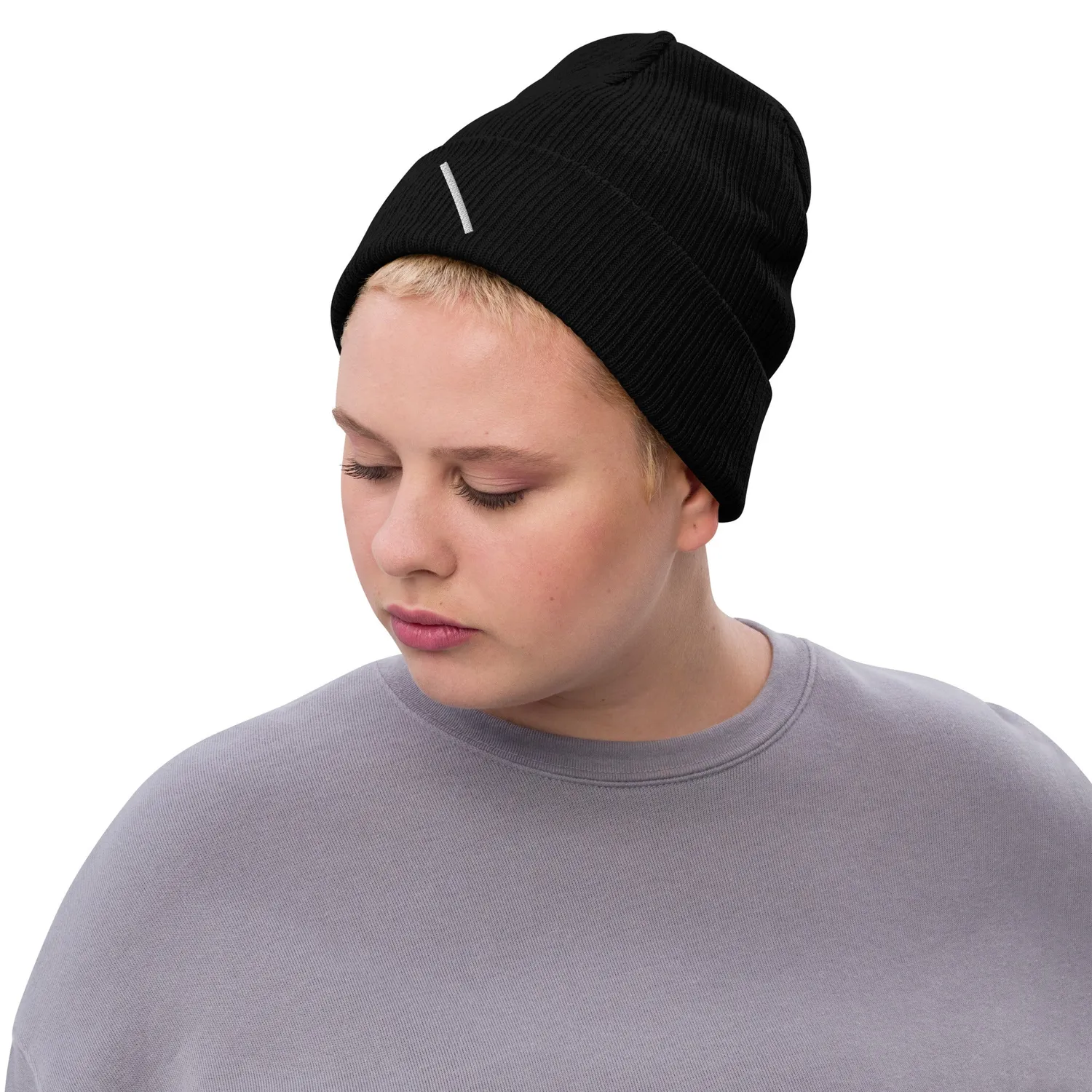 MUD\WTR Ribbed knit pipo kierrätyspolyesteri