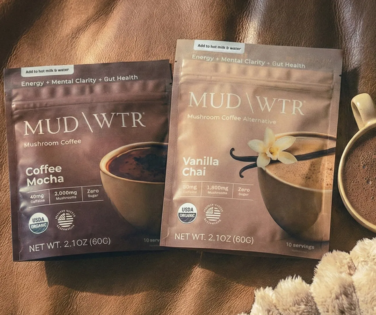 MUD\WTR Vanilla Chai & Mocha Bundle juomajauhe, vähäkofeiininen
