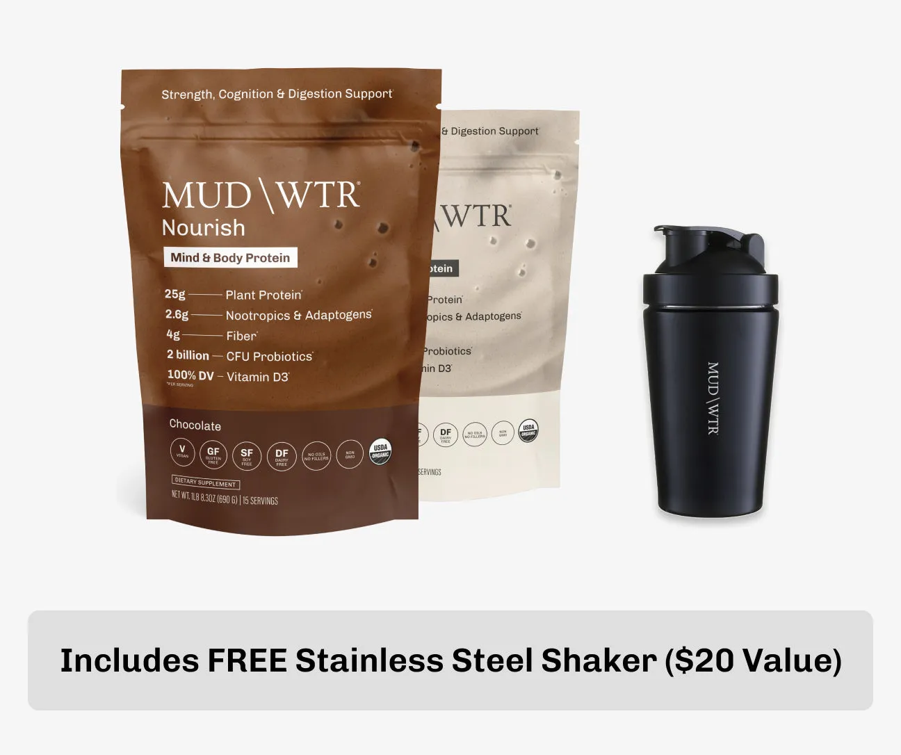 MUD\WTR Nourish Starter Kit proteiinijauhe vegaaninen