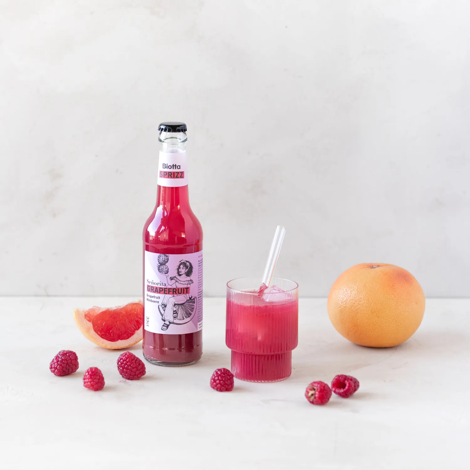 Biotta SPRIZZ Grapefruit-Raspberry limonadi