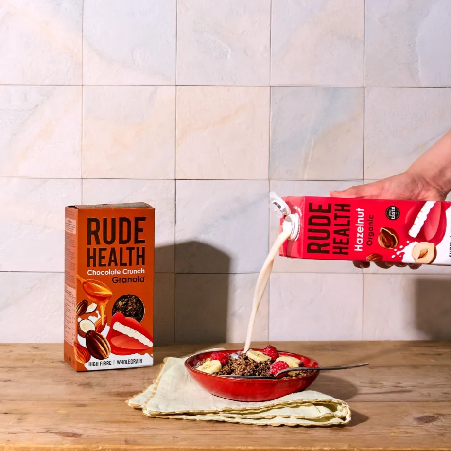 Rude Health hasselpähkinä-riisijuoma luomu