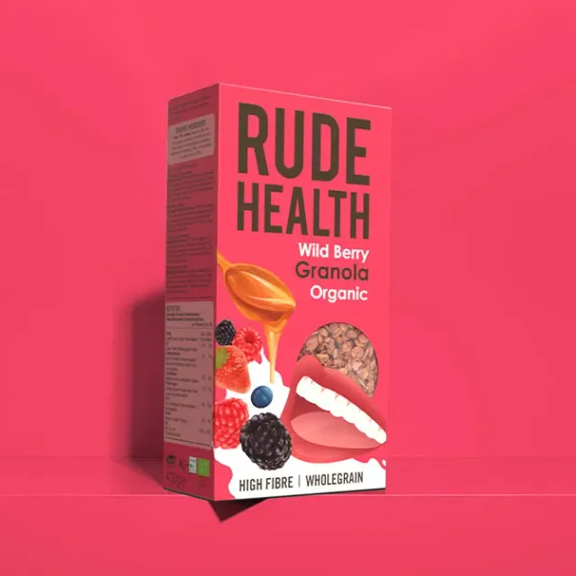 Rude Health Wild Berry granola luomu
