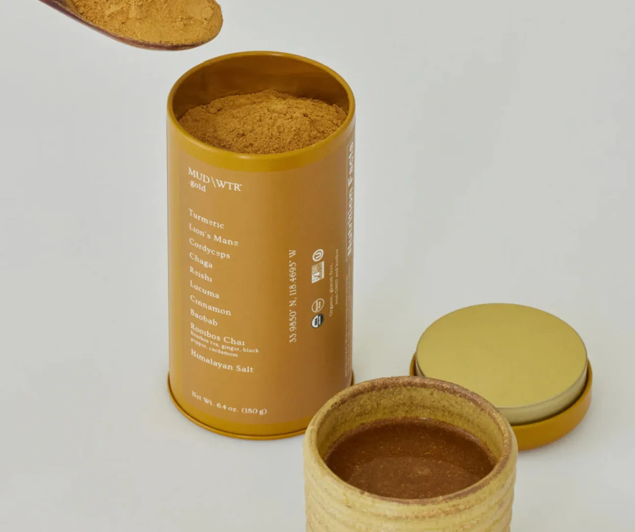 MUD\WTR Turmeric Latte Starter Kit kurkumajuoma 30 annosta, kofeiiniton