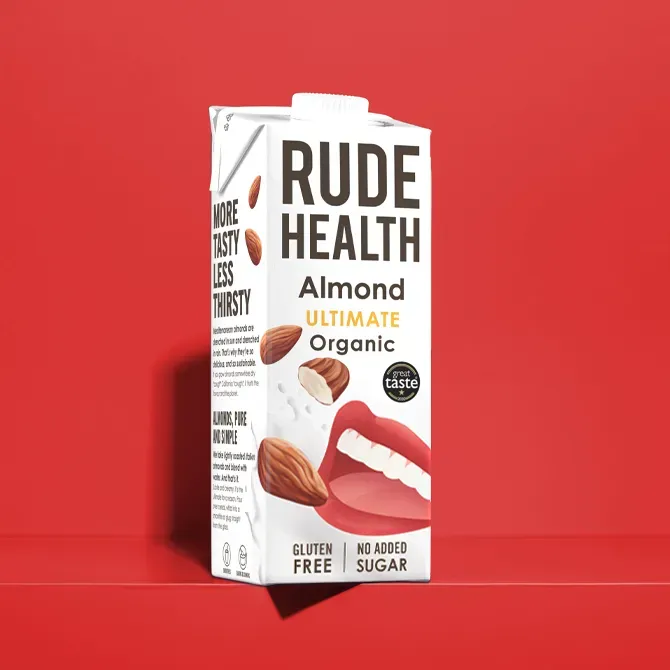 Rude Health Pure Almond mantelijuoma ilman lisättyä sokeria