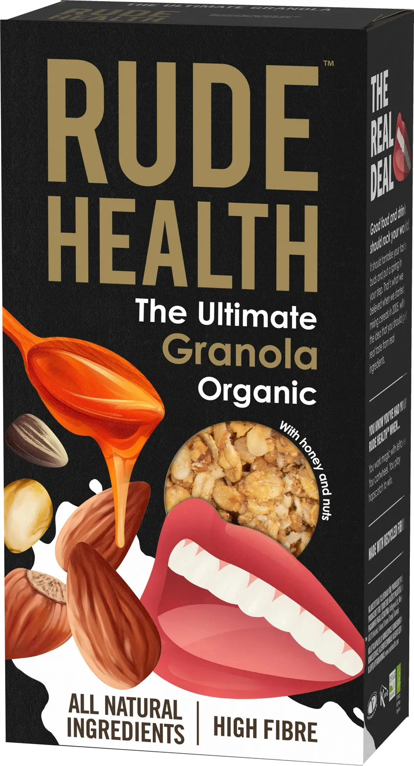 Rude Health Crunchy Cocoa granola kuidukas