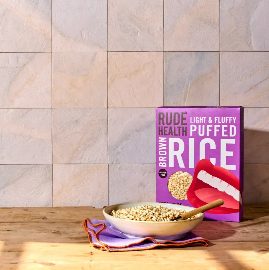 Rude Health Puffed Brown Rice riisimuro gluteeniton