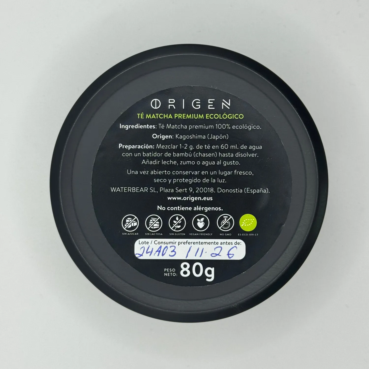 ORIGEN Matcha japanilainen luomu tee jauhe
