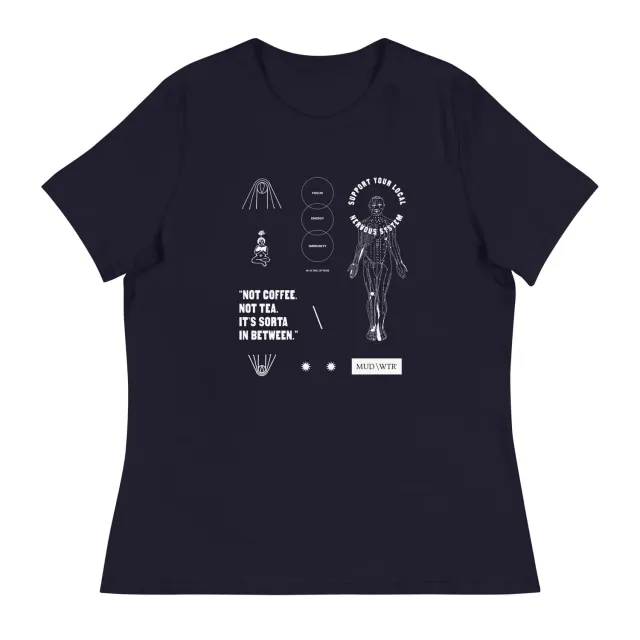 MUD\WTR Suport your local nerve system womens T -paita