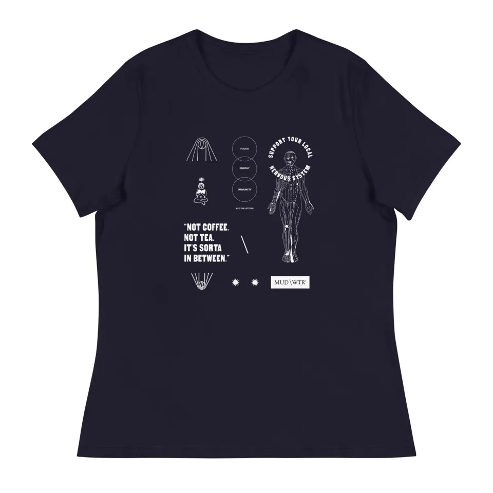MUD\WTR Suport your local nerve system womens T -paita