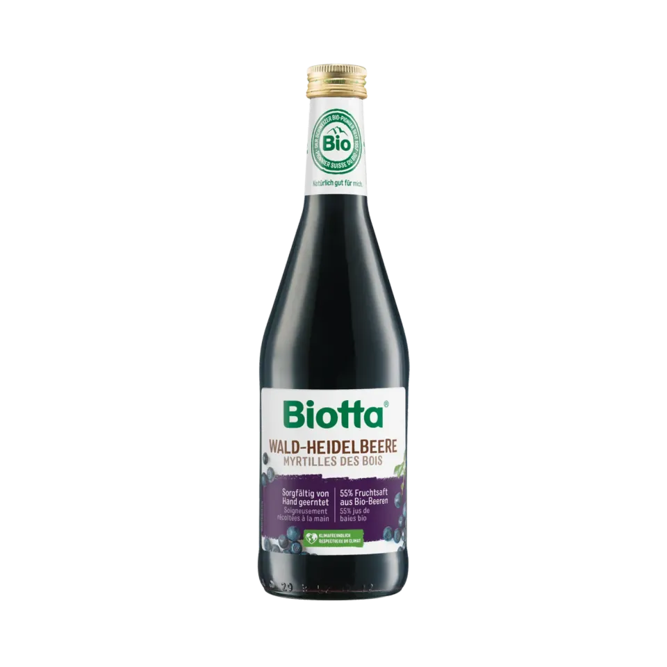 Biotta villimustikkamehu luomu 6 x 500 ml